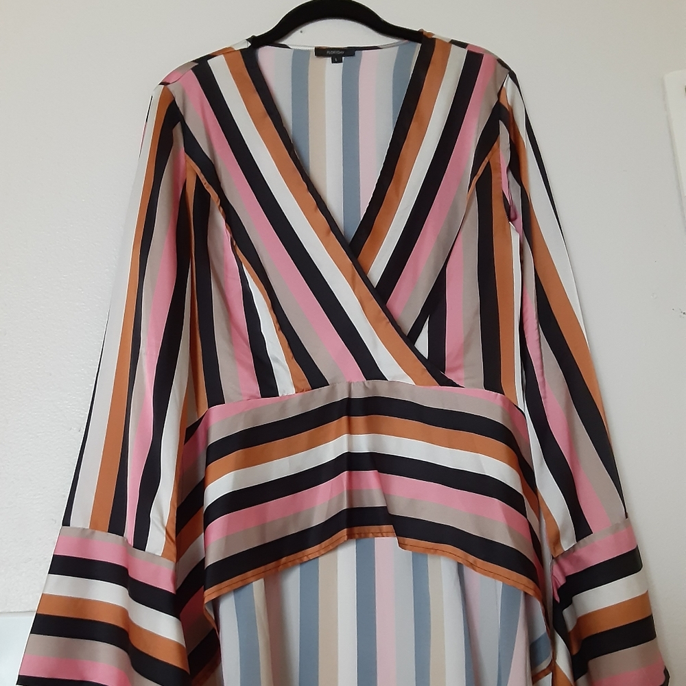 Floryday Stripe Top. Sz L